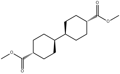 trans,trans-4',4-bicyclohexanedicarboxylic acid dimethyl ester 结构式