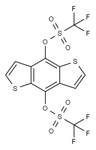 苯并[1,2-B:4,5-B']二噻吩-4,8-二基 双(三氟甲磺酸酯) 结构式