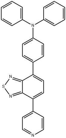 Benzenamine, N,N-diphenyl-4-[7-(4-pyridinyl)-2,1,3-benzothiadiazol-4-yl]- 结构式