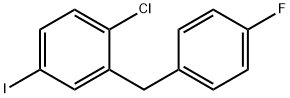 5-碘-2-氯-4-氟二苯基甲烷 结构式