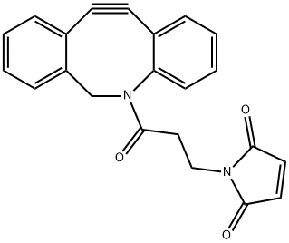 1H-Pyrrole-2,5-dione, 1-[3-(11,12-didehydrodibenz[b,f]azocin-5(6H)-yl)-3-oxopropyl]- 结构式