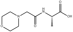 N-[2-(4-吗啉基)乙酰基]-L-丙氨酸 结构式