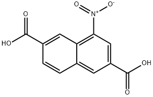 2,6-Naphthalenedicarboxylic acid, 4-nitro- 结构式