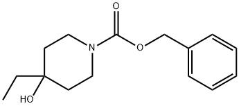 4-乙基-4-羟基哌啶-1-羧酸苄酯 结构式