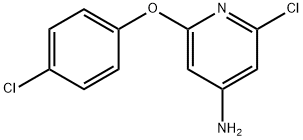 4-Pyridinamine, 2-chloro-6-(4-chlorophenoxy)- 结构式