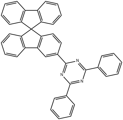 1,3,5-Triazine, 2,4-diphenyl-6-(9,9'-spirobi[9H-fluoren]-3-yl)- 结构式