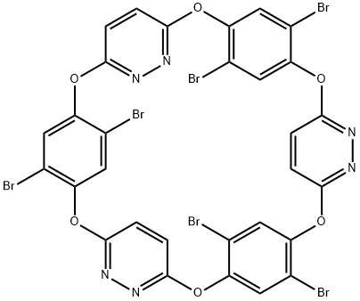 六溴-O6-冠[3]芳烃[3]四嗪 结构式