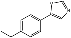 5-(4-Ethylphenyl)oxazole 结构式