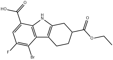 5-Bromo-2-(ethoxycarbonyl)-6-fluoro-2,3,4,9-tetrahydro-1H-carbazole-8-carboxylicacid