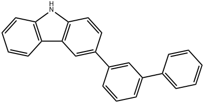 3-([1,1'-联苯]-3-基)-9H-咔唑 结构式