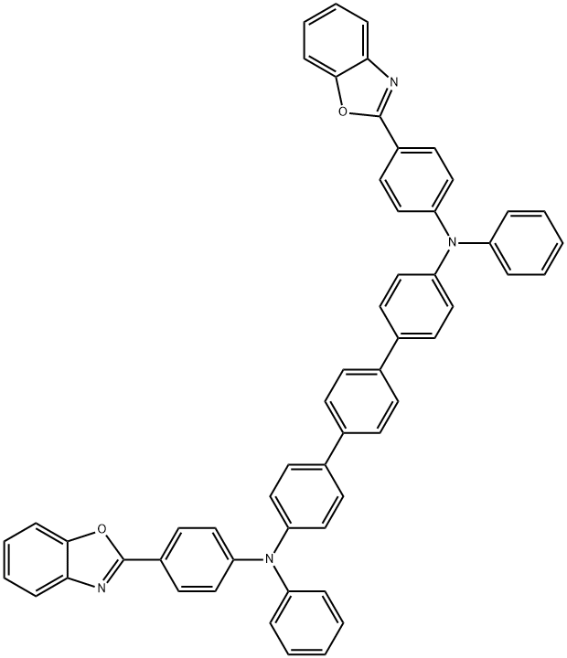 [1,1':4',1''-Terphenyl]-4,4''-diamine, N4,N4''-bis[4-(2-benzoxazolyl)phenyl]-N4,N4''-diphenyl-