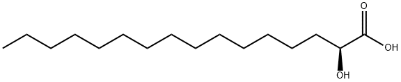 Hexadecanoic acid, 2-hydroxy-, (2S)- 结构式
