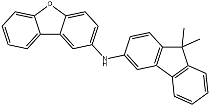 2-Dibenzofuranamine, N-(9,9-dimethyl-9H-fluoren-3-yl)- 结构式