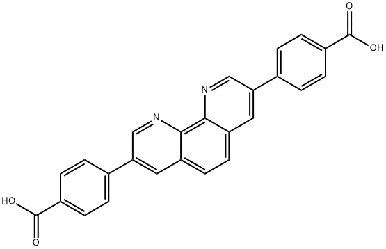 Benzoic acid, 4,4'-(1,10-phenanthroline-3,8-diyl)bis- 结构式