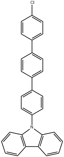 9-(4''-氯-[1,1':4',1''-三苯基]-4-基)-9H-咔唑 结构式