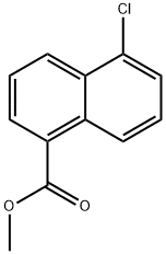 5-氯萘-1-羧酸甲酯 结构式