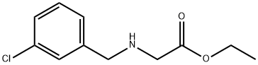 Glycine, N-[(3-chlorophenyl)methyl]-, ethyl ester 结构式