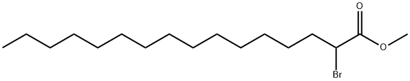 Hexadecanoic acid, 2-bromo-, methyl ester 结构式