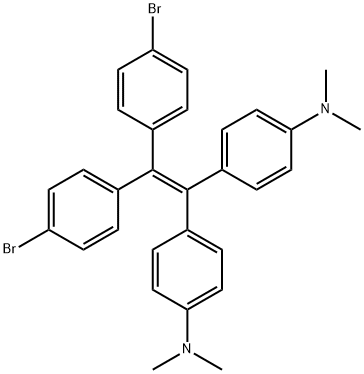 [1,1-二(4-N,N-二甲基苯基)-2,2-二(4-溴苯基)]乙烯 结构式