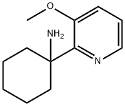 Cyclohexanamine, 1-(3-methoxy-2-pyridinyl)- 结构式