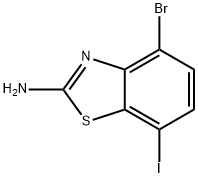 4-bromo-7-iodo-1,3-benzothiazol-2-amine 结构式