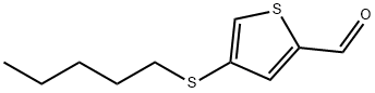 2-Thiophenecarboxaldehyde, 4-(pentylthio)- 结构式