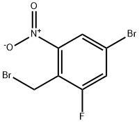 Benzene, 5-bromo-2-(bromomethyl)-1-fluoro-3-nitro- 结构式