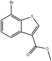 7-溴苯并[B]噻吩-3-羧酸甲酯 结构式