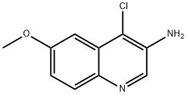 4-氯-6-甲氧基喹啉-3-胺 结构式