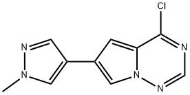 4-氯-6-(1-甲基-1H-吡唑-4-基)吡咯并[2,1-F][1,2,4]三嗪 结构式