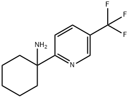 Cyclohexanamine, 1-[5-(trifluoromethyl)-2-pyridinyl]- 结构式