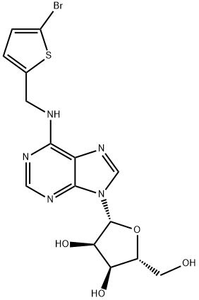 N6-[(5-Bromothien-2-yl)methyl]adenosine 结构式