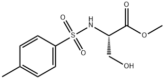 L-Serine, N-[(4-methylphenyl)sulfonyl]-, methyl ester 结构式