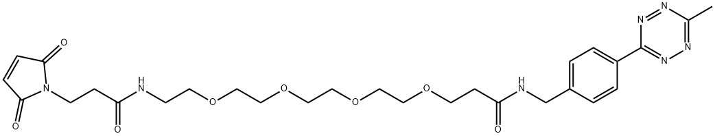 Me-Tet-PEG4-Maleimide 结构式