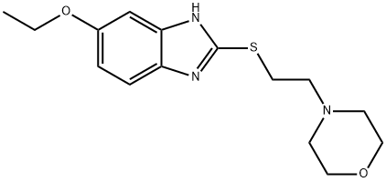4-(2-(5-ETHOXY-1H-BENZO[D]IMIDAZOL-2-YLTHIO)ETHYL)MORPHOLINE 结构式