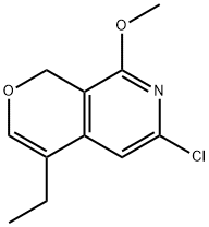 1H-Pyrano[3,4-c]pyridine, 6-chloro-4-ethyl-8-methoxy- 结构式