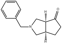 Cyclopenta[c]pyrrol-4(1H)-one, hexahydro-2-(phenylmethyl)-, (3aS,6aR)- 结构式