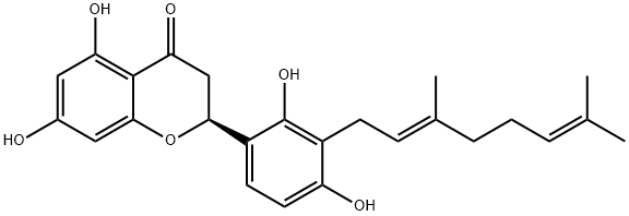 桑根酮醇 A 结构式