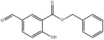 5-甲酰基-2-羟基苯甲酸苄酯 结构式