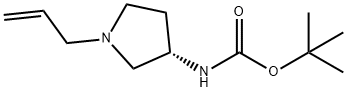 Carbamic acid, [1-(2-propenyl)-3-pyrrolidinyl]-, 1,1-dimethylethyl ester, (S)- (9CI) 结构式