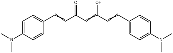 1,7-双(4-(二甲基氨基)苯基)-5-羟基庚-1,4,6-三烯-3-酮 结构式