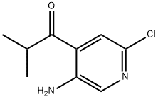 1-(5-氨基-2-氯吡啶-4-基)-2-甲基丙烷-1-酮 结构式