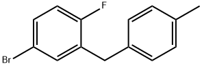 4-溴-1-氟-2-(4-甲基苄基)苯 结构式