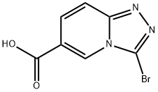 3-溴-[1,2,4]三唑并[4,3-A]吡啶-6-羧酸 结构式