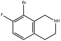 Isoquinoline, 8-bromo-7-fluoro-1,2,3,4-tetrahydro- 结构式