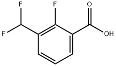 3-(二氟甲基)-2-氟苯甲酸 结构式