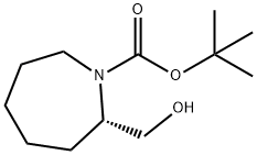 tert-butyl (2S)-2-(hydroxymethyl)azepane-1-carboxylate 结构式