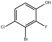 2-氟-3-溴-4-氯苯酚 结构式