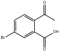 2-乙酰基-5-溴苯甲酸 结构式