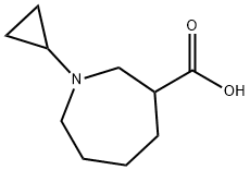 1H-Azepine-3-carboxylic acid, 1-cyclopropylhexahydro- 结构式